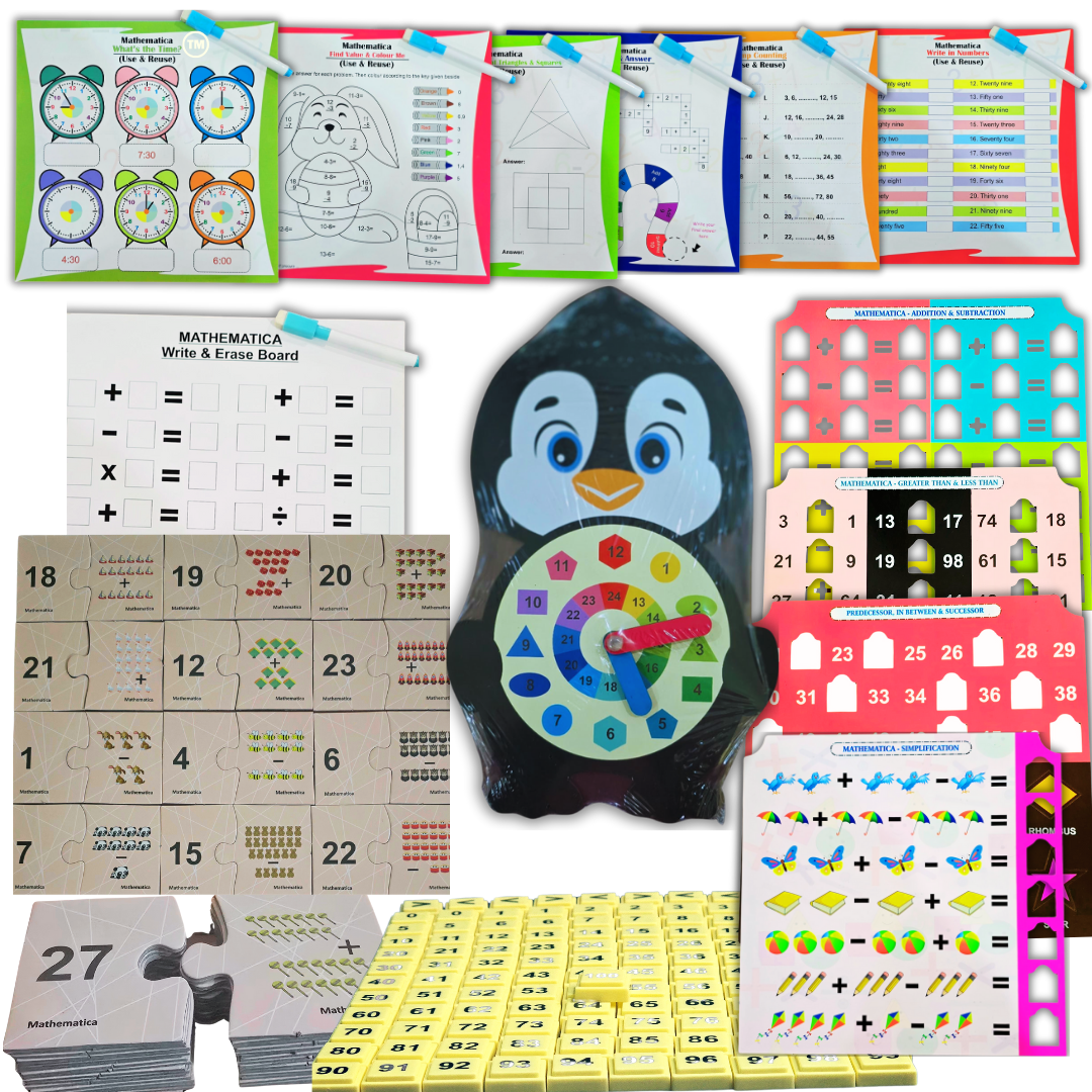 Toyjos Numeropedia β Montessori STEM Play & Learn Math Kit | 30 Experiential Activities for Young Minds