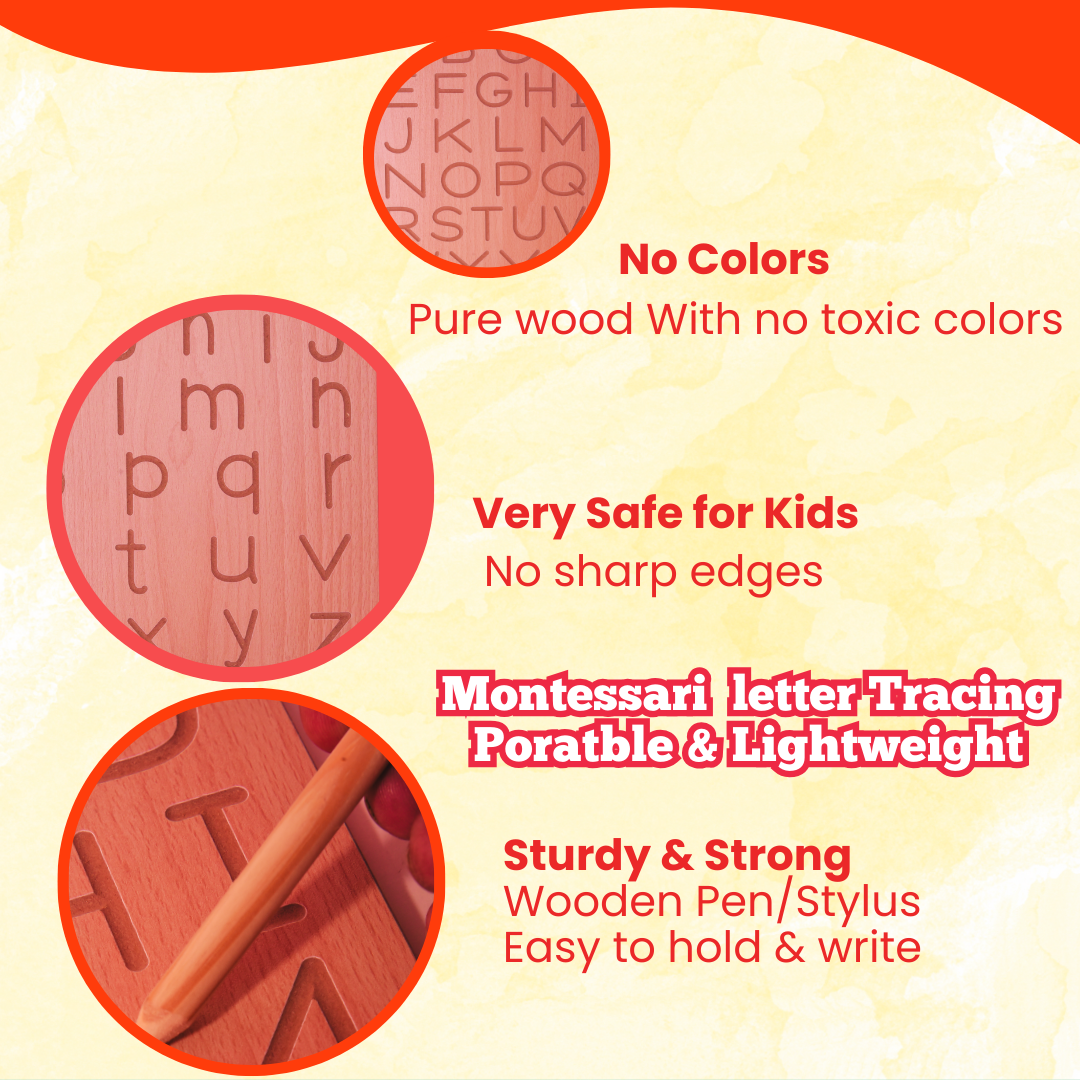 Wooden Tracing Board - English Alphabets