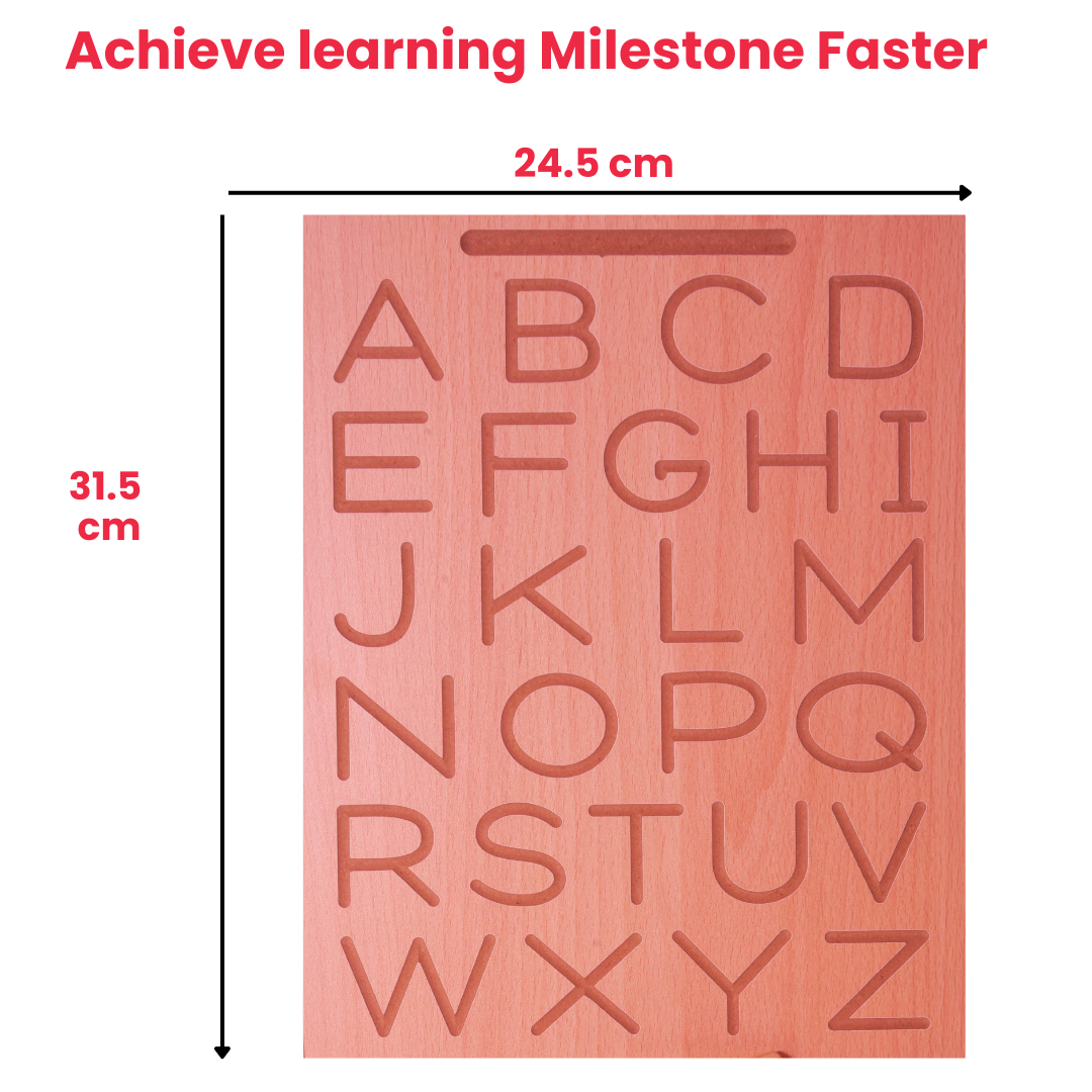 Wooden Tracing Board - English Alphabets