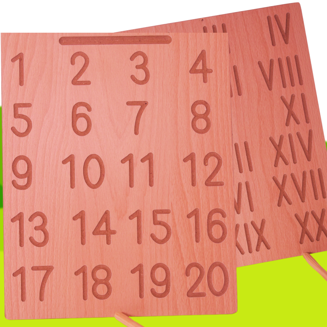 Wooden Tracing Board - Numbers