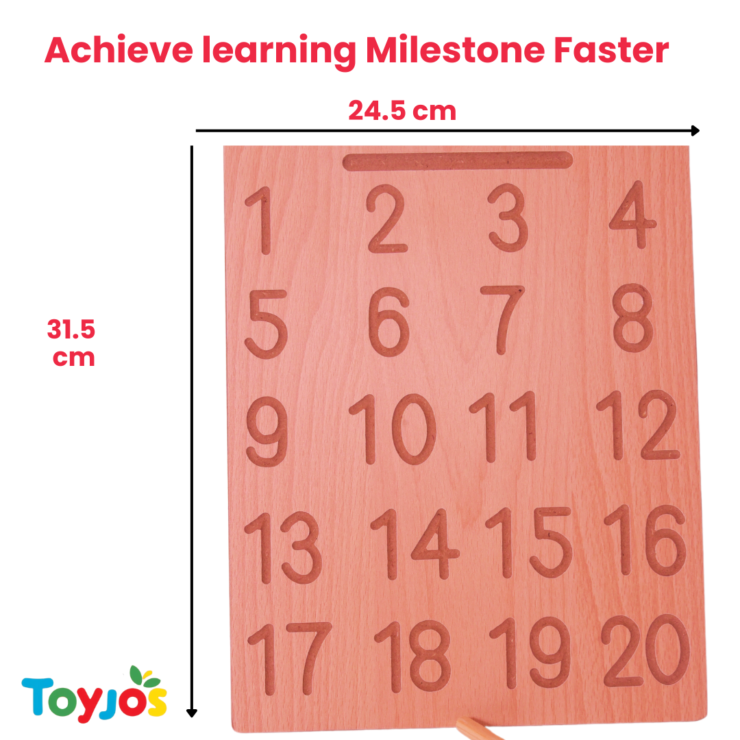 Wooden Tracing Board - Numbers