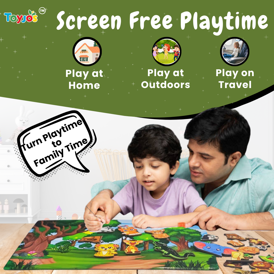 Toyjos 3D Magnetic Animal Puzzle for Kids – Montessori-Inspired, Eco-Friendly & Educational