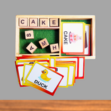 Wooden Alphabet Matching Puzzle – Fun Word-Building Game for Kids