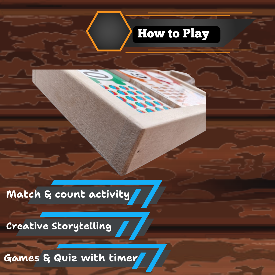 Wooden Counting Puzzle – Match and Learn Numbers