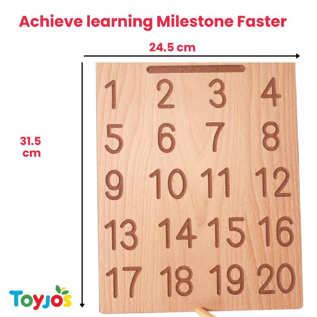 Wooden Set of 2 Tracing Board -  Maths & Numbers