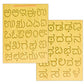 Wooden Tracing Board for Kids - Kannada Alphabet Letters Engraved Double-Sided Learning Tool - Montessori Learning Writing Slate with Stylus Pen for Ages 2–5 Years (Pack of 1)