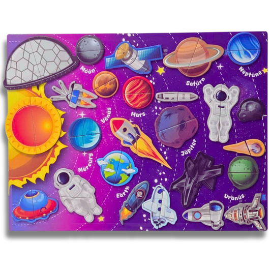Wooden Magnetic 3D Solar System Puzzle (50+ Pieces)