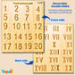 Kids Educational Wooden Tracing Board Set with Stylus Pen | Double-Sided Reversible Alphabets, Hindi, Numbers Writing Slate | Montessori Learning Writing Slate Toy (Age 2+, Set of 3)