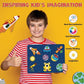 TOYJOS Space Adventure Foil Art Kit for Kids 220+ Pieces No Mess DIY Craft Kit Creative Activity Play Set with Foil Sheets Stickers & Canvases Educational Gift for Boys Girls 4 to 9 Years