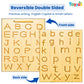 Wooden Tracing Board Combo Set for Kids | English, Math, Tamil Alphabet Letter Engraved Double-Sided Learning Tool | Montessori Learning Writing Slate with Stylus Pen for Ages 2–5 Years