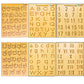 Wooden Tracing Board Combo Set for Kids | English, Maths, Kannada Alphabet Letters Engraved Double-Sided Learning Tool | Montessori Learning Writing Slate with Stylus Pen for Ages 2–5 Years