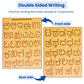 Wooden Tracing Board Combo Set for Kids | English, Maths, Kannada Alphabet Letters Engraved Double-Sided Learning Tool | Montessori Learning Writing Slate with Stylus Pen for Ages 2–5 Years
