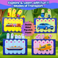 Toyjos Double-Sided 8-in-1 Wooden  Framed Stick Puzzle – Animal & Transport theme