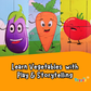 Wooden Jigsaw Puzzle - Vegetables (3-in-1)