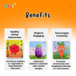 Wooden Jigsaw Puzzle - Vegetables (3-in-1)