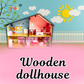 Toyjos 2-Story Wooden Doll house Playset | Pretend Play with Furniture&  Accessories  – Safe, Eco-Friendly, and Durable