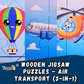 Wooden Jigsaw Puzzles - Air Transport (3-in-1)
